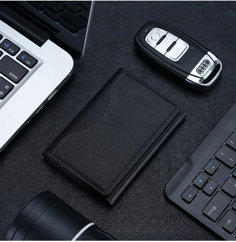 Porte-Cartes Magnétique en Cuir MagSafe – Coque de Protection iPhone 14 à 16 Pro/Max